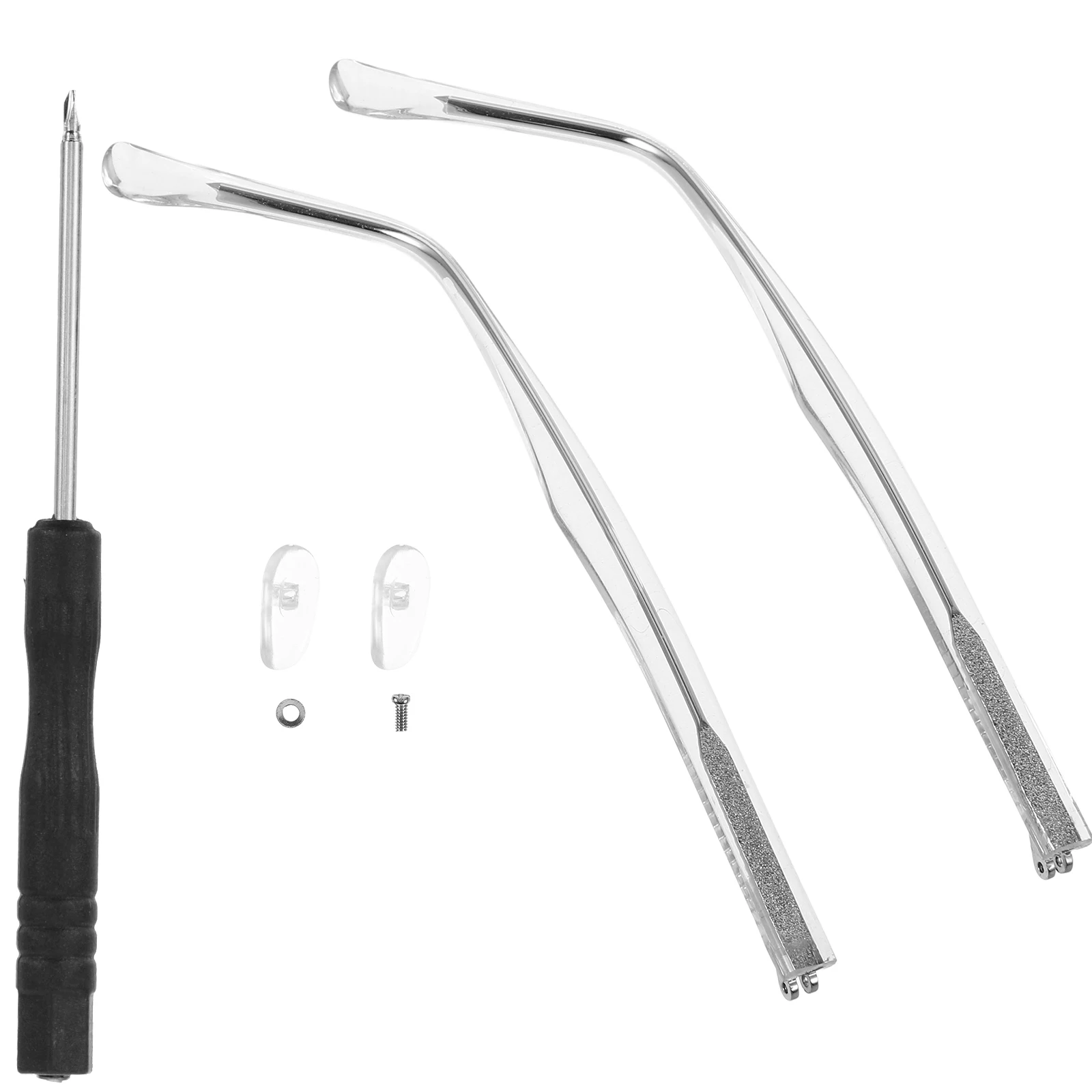 

Eyeglasses Temple Accessories Replacement Parts for Repair Transparent Plastic Metal Glasses Arms Legs Universal Fit