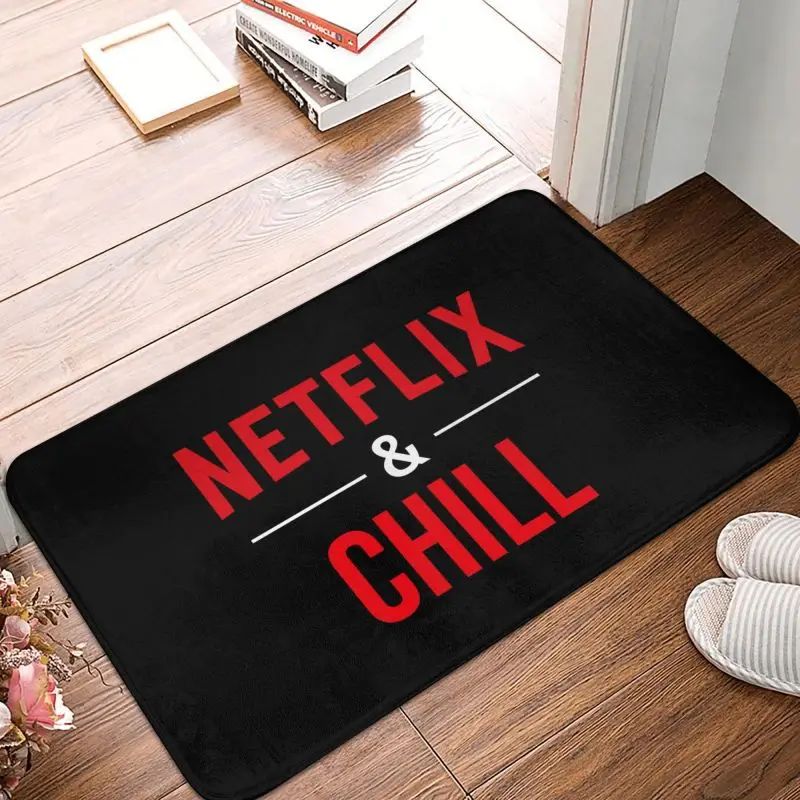 Personalized Netflixs And Chill Doormat Mat Anti-Slip Bath Kitchen Garage Rug Carpet 40*60cm