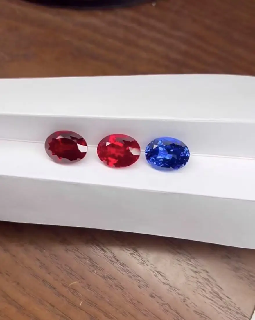 Bred ruby fine cut 12*16mm main stone very bright red corundum ring necklace pendant hardness 9 can be drilled pen