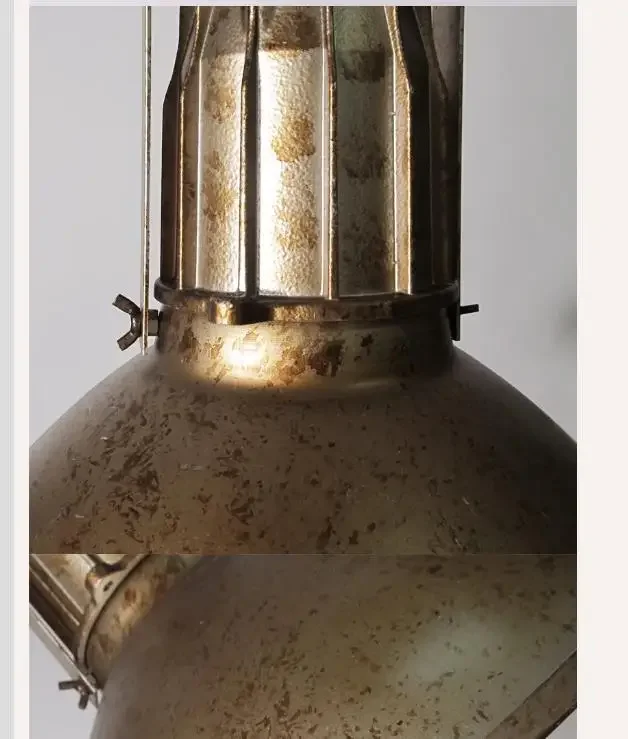 Industrial style Retro nostalgic chandelier, iron art gold chandelier, bar, coffee shop, bar counter decorative lighting fixture
