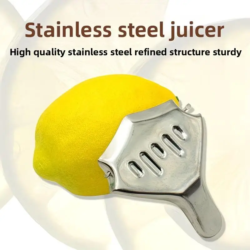 Food Grade Stainless Steel Manual Citrus Juicer Clip Easy Clean Lemon Orange Press for Home Restaurant Bar Use