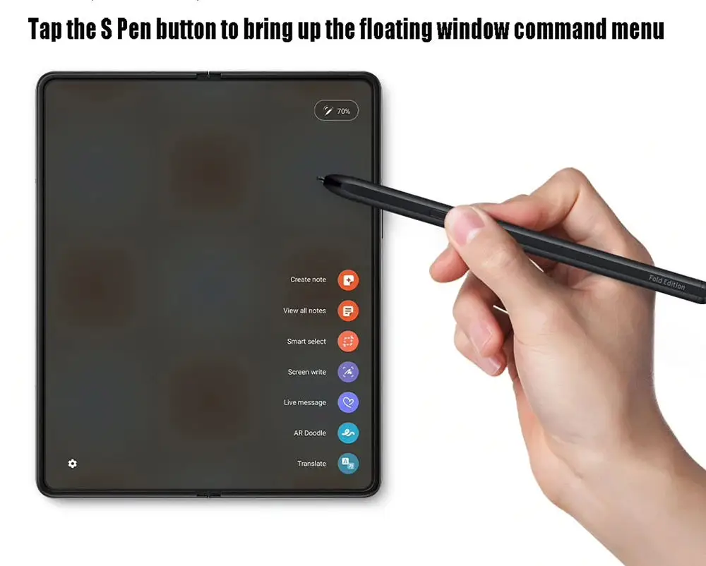 S Pen For Samsung Galaxy Z Fold 3 Fold 4 Edition Mobile Stylus Touch S Pen Without Bluetooth + Tips/Nibs view 3