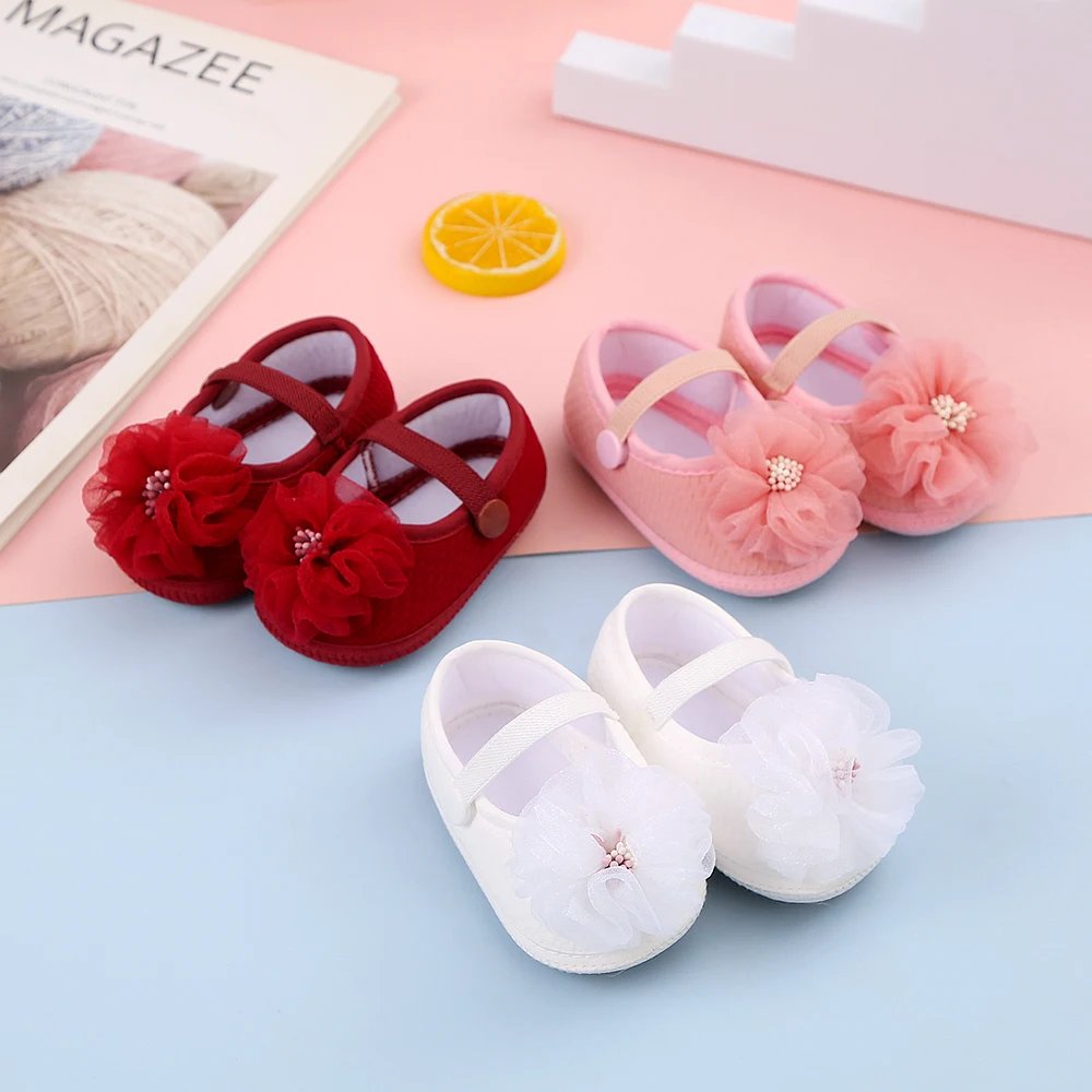 Baby Non-Slip Learning Walking Shoes, Cute Flower Design, Suitable for Indoor and Outdoor Holiday Parties and Gatherings.