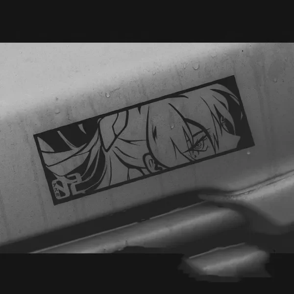 Car Styling Tape Decals for Asuka 02 EVA アスカ JDM Anime Waifu Sticker Peeper Cartoon Auto Window Tail Tape