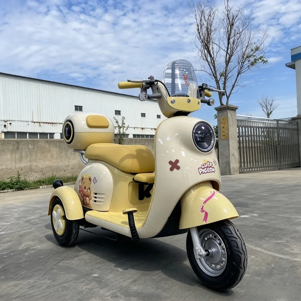 Three wheel electric freight trike, rust-proof cargo compartment, suitable humid environment goods transport