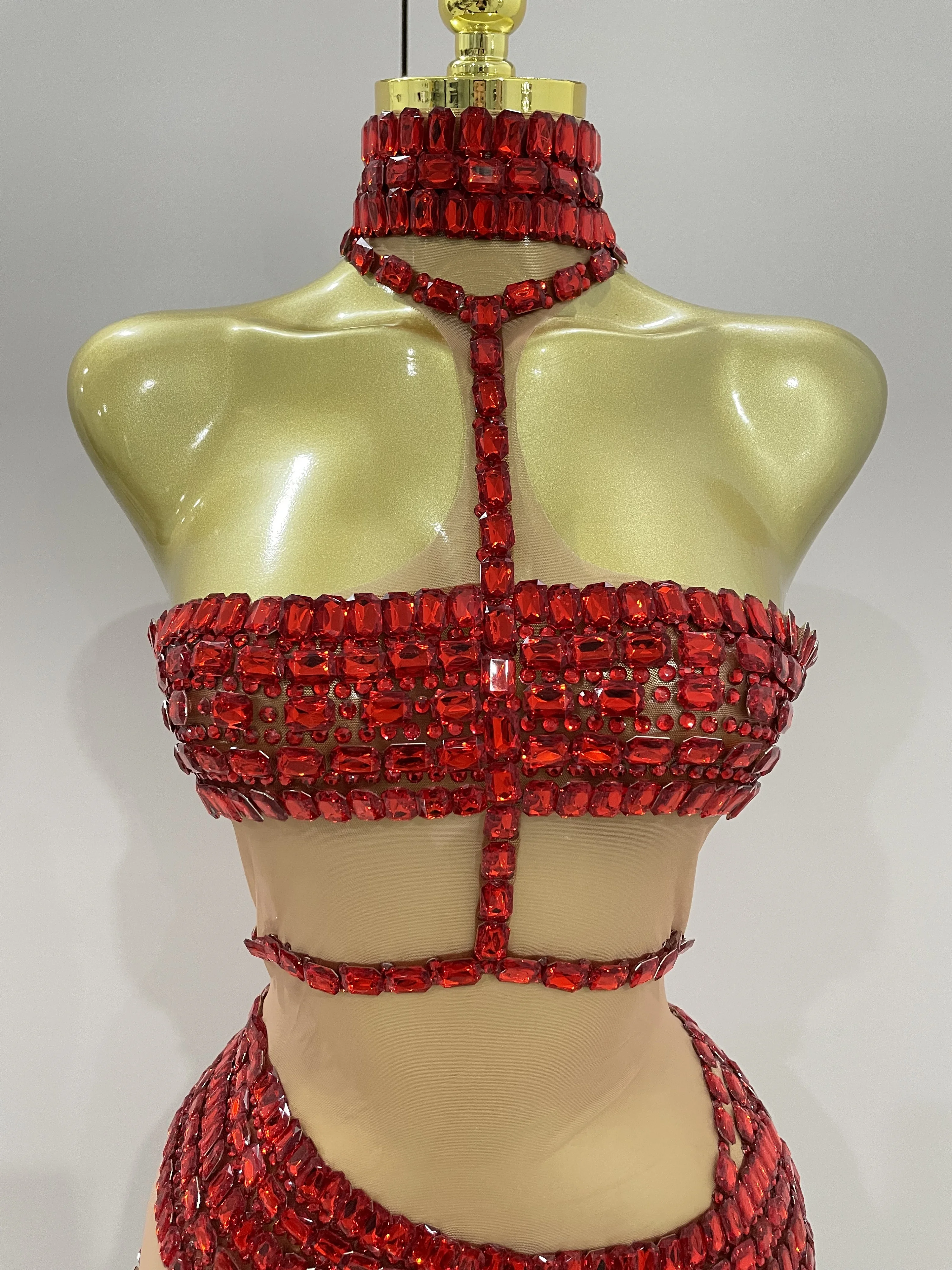 

Женское сексуальное прозрачное эластичное мини-платье с блестящими стразами 2025, вечерняя одежда для дня рождения, ночного клуба, сценической одежды