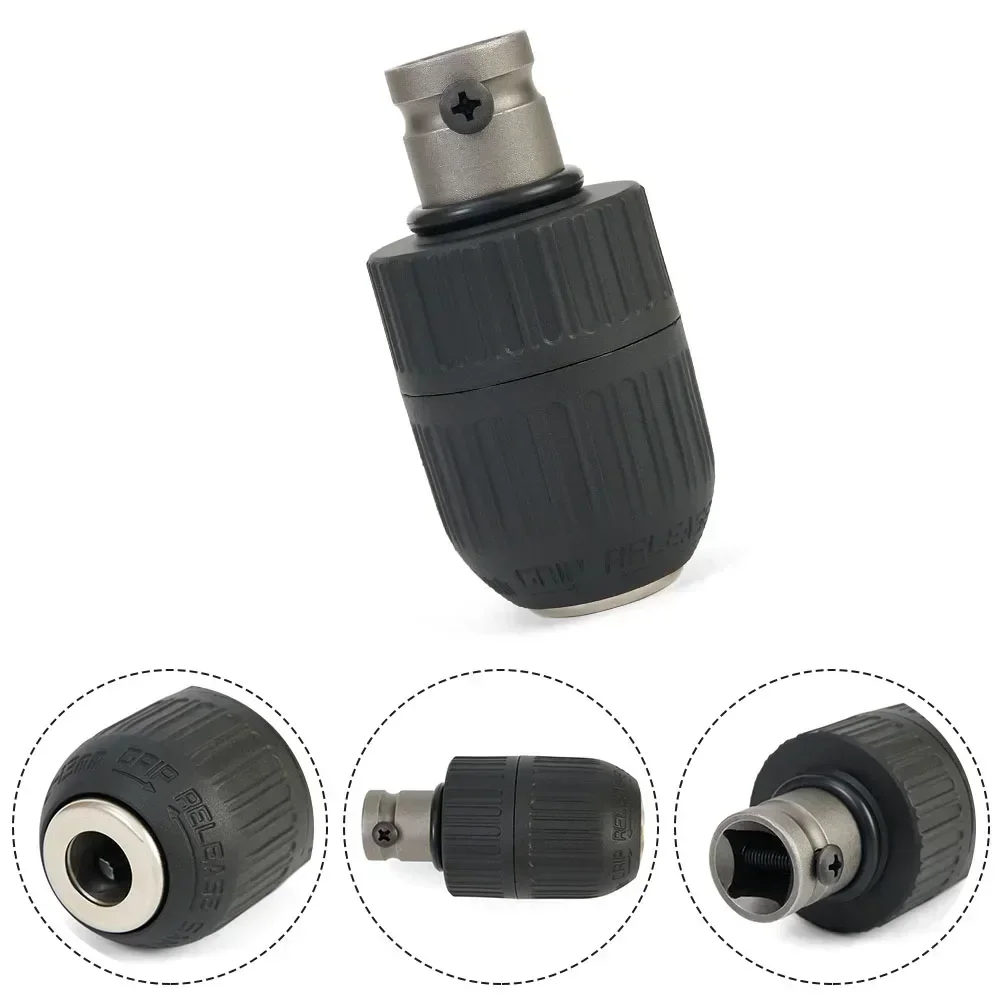 임팩트 렌치 가제트 핸드 키트용 열쇠가 없는 척 드릴 척 경량 세트 워크샵 1/2"-20UNF 검정색 장비
