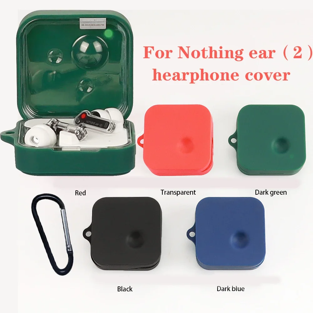 For Nothing ear 2 3 Case Solid Color Silicone Bluetooth Earphone Cover for Nothing ear Shockproof hearphone box fundas