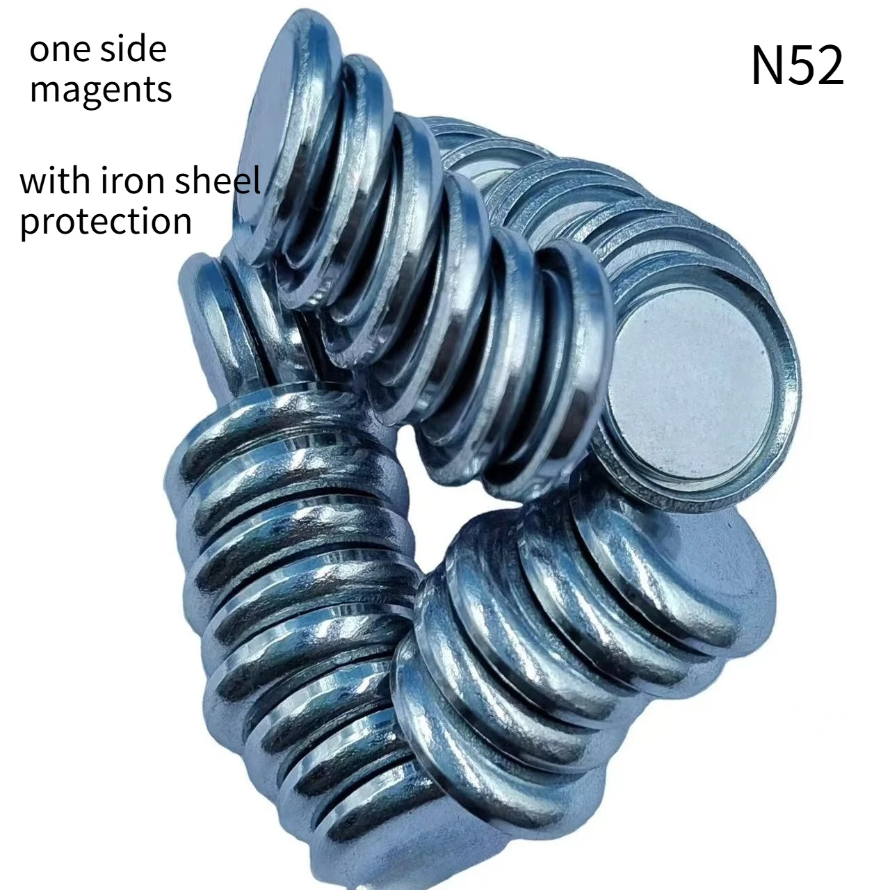 N52 12x2 10x2 15x2 Strrong Ndfeb Single-side Magnets iron sheel for button bag clothes Suitcase Magnetic Suction Cup Accessory
