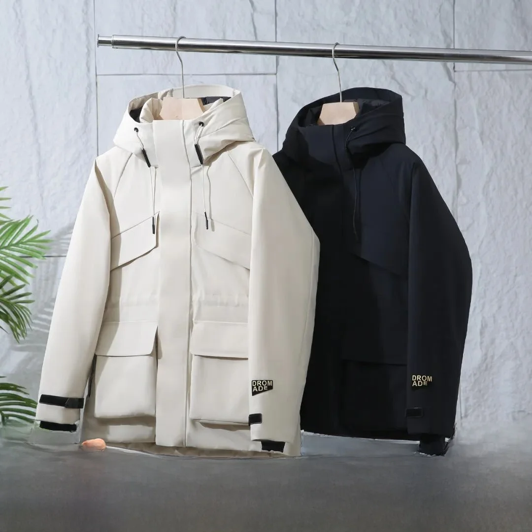 

Heat-Resistant 20 Deees aphene Self-Heating Winterproof Windproof Warm Du down Jaet Men's Women's Bla Gold aphene