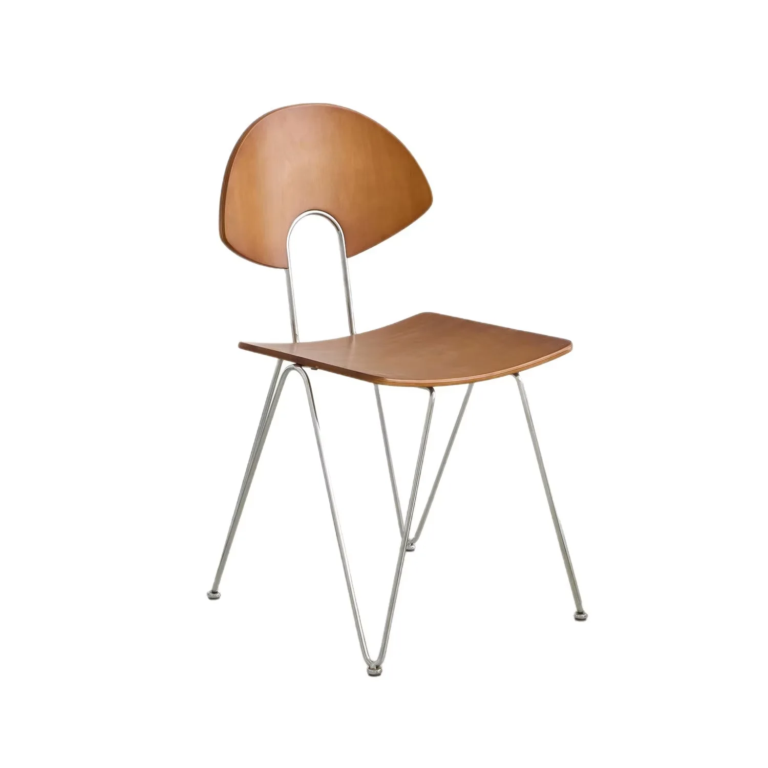%Home Nordic Italian Antique Style Modern Dining Chair Simple Solid Wood Backrest Mid-Century Stackable Soft Upholstery Hotel