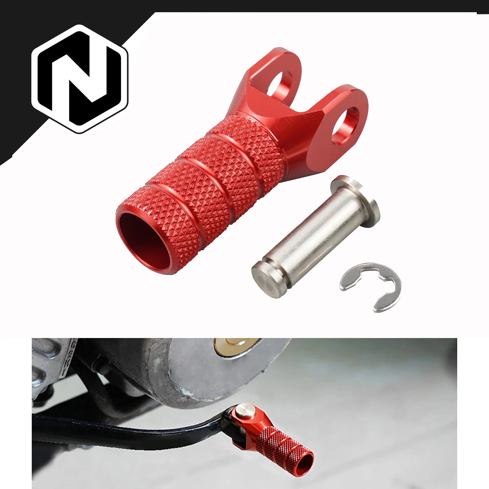 NICECNC For Honda XR650L 1993-2025 Gear Shift Lever Tip XR 650L 650 L 93-25 2024 2023 2022 2021 T6061 Aluminum Motorcycle Red