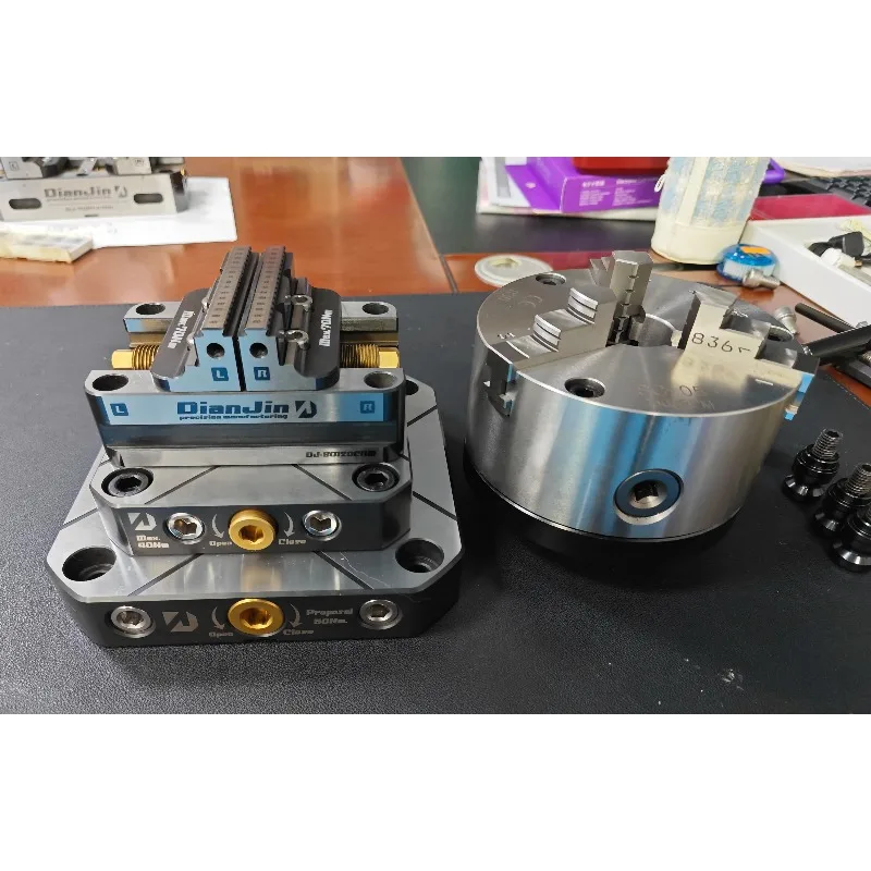 4-5 Axis Fixture Self-centering Vise Positive Paired with Zero Point Quick Change Four Axis L-block Bridge Board DJ-6080H
