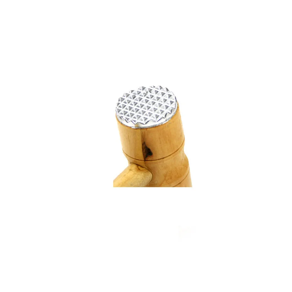 Double Head Meat Tenderizer Hammer Mallet Stainless Steel Wooden Handle for Tenderizing Pounding Steak Beef Chicken Pork