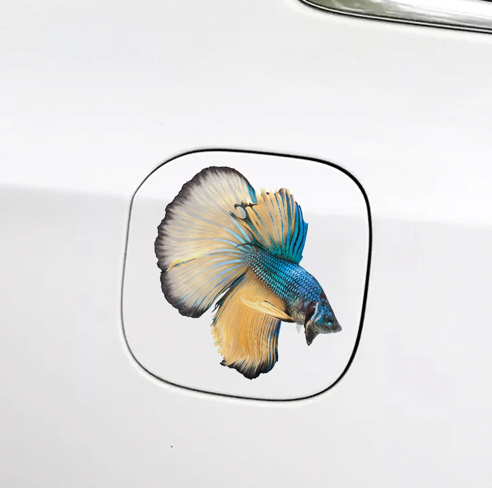 

Y623# Self-adhesive Decal For Fish Car Sticker Waterproof Auto Decors on Bumper Rear Window Laptop