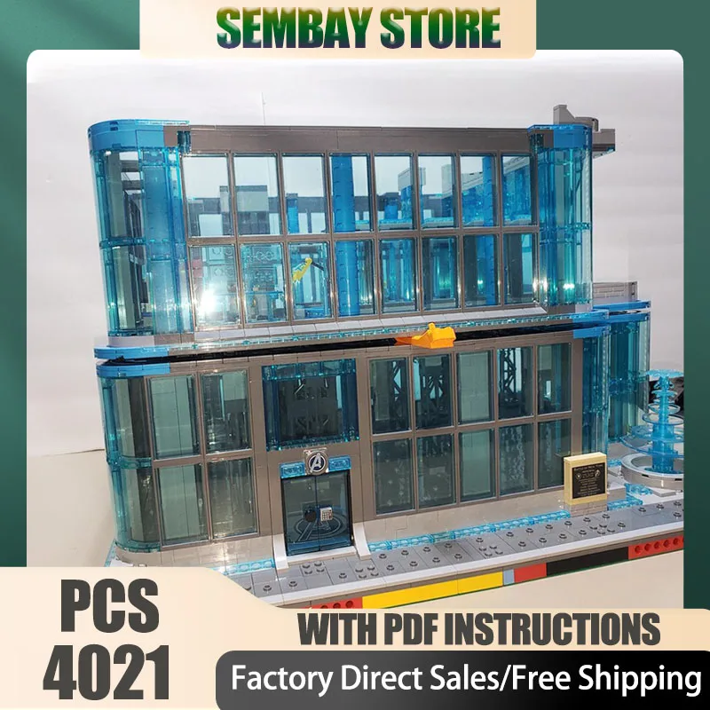 

Famous Scene Moc Building Bricks Modular Tower Base/Armory Model Technology Blocks Christmas DIY Toy Construction Holiday Gifts