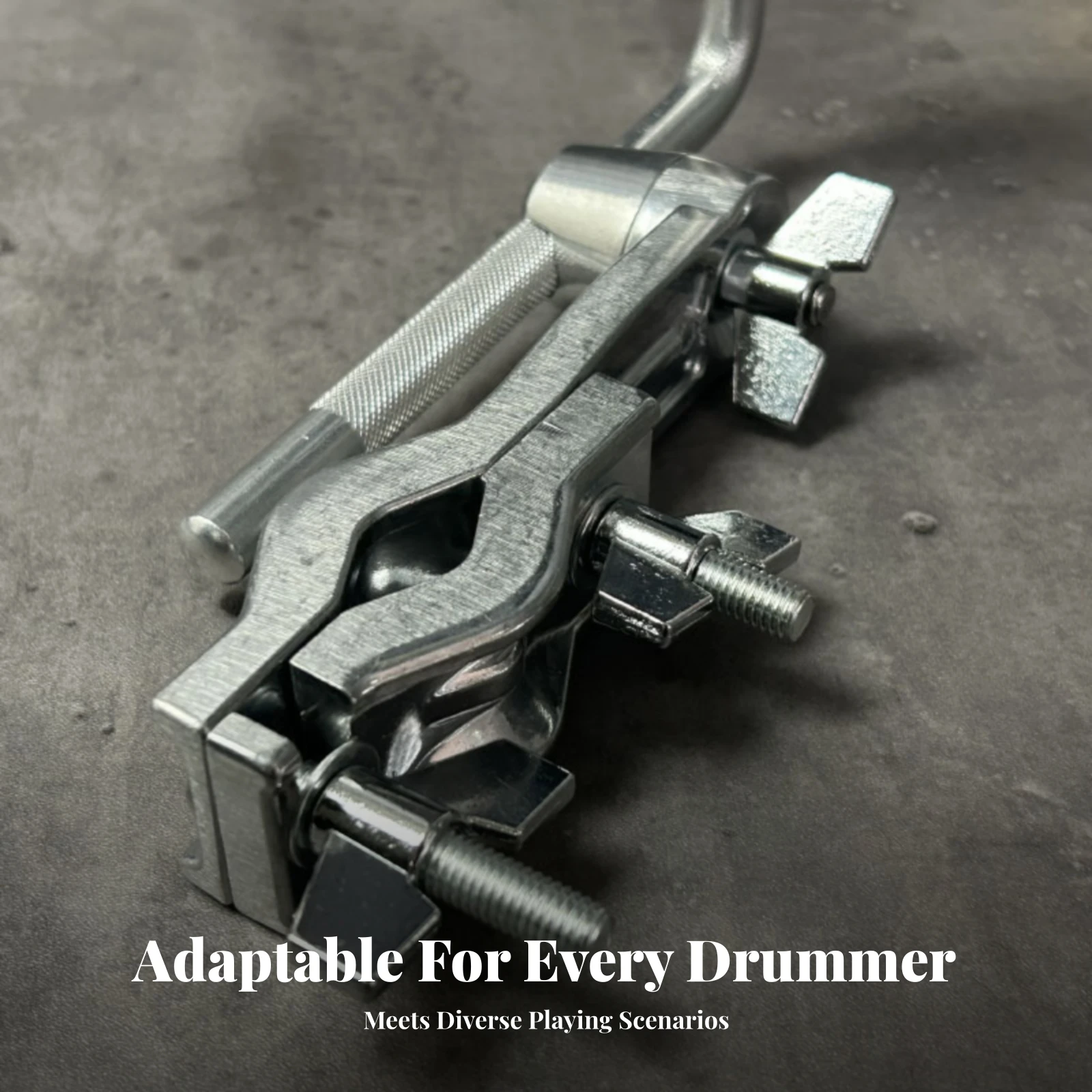 Angled Cylindrical Cymbal Arm Rigid Clamp Mount Cymbal Arm Drum Hardware Compact Sturdy Metal Construction