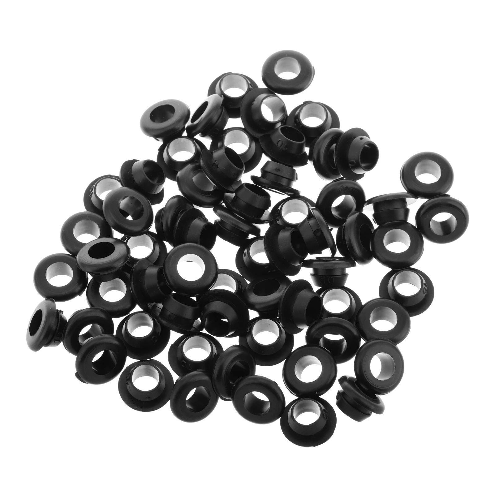 

60pcs Rubber Cable Hole Covers Single Sided Guard Coils Wire Sealing Plugs Rubber Grommets Set Round Plugs Hardware