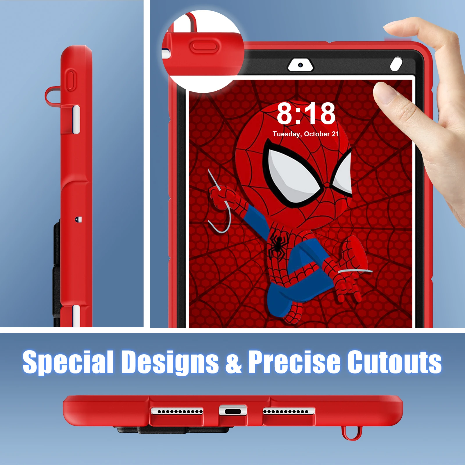 New case for iPad Pro 11 Air 11 10.9 9.7 2017/2018 Pro 9.7 5/6/7/8/9th 10.2 2019/2020/2021 Kids Case Stand Protect Cover