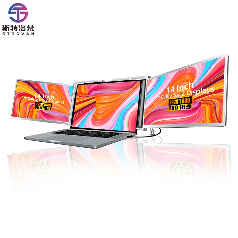 Triple Laptop Screen Extender Portable Laptop Dual  Perfect for  and Wins