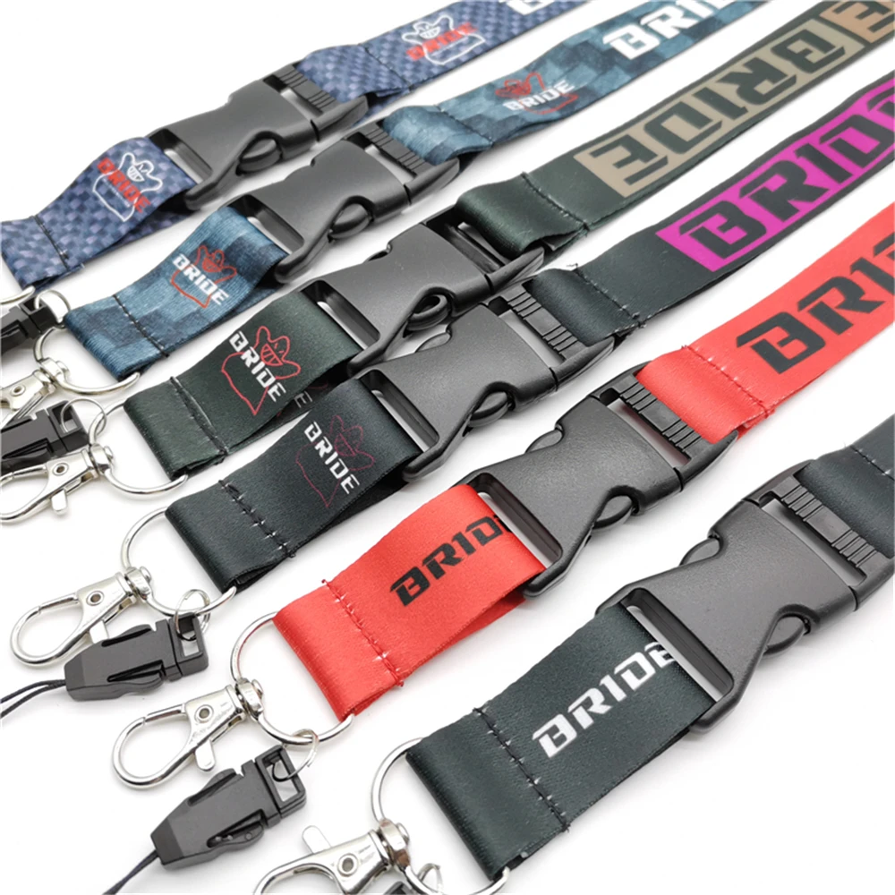 BRAUT Logo Lanyard Keychain JDM Stil Schlüssel Hals Hängen Seil Handy Arbeit Karte Hängenden Seil Auto Hand Lanyard Zubehör