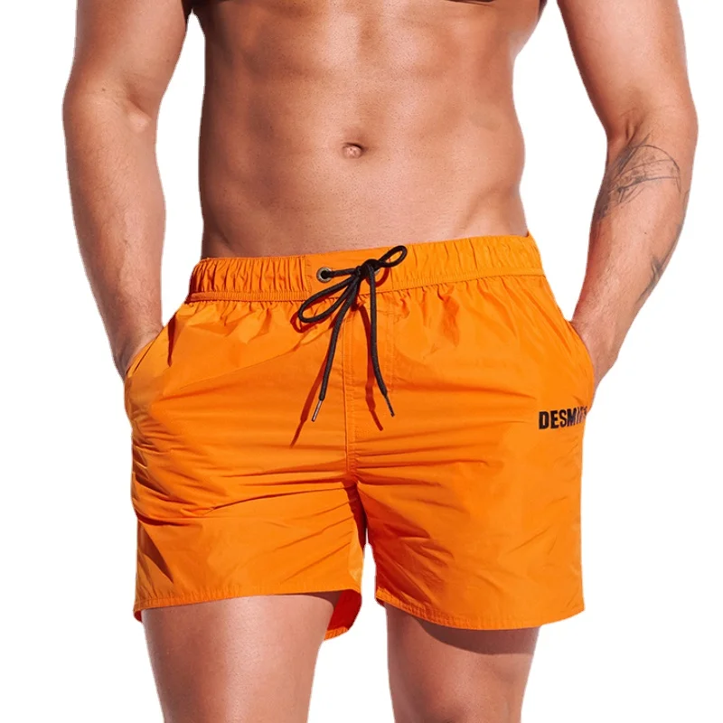 Man Swim Shorts Swimming Trunks Desmiit Swimwear Thin Fast Dry Mens Board Beach Bermuda Shorts Surfing Boardshorts with Liner