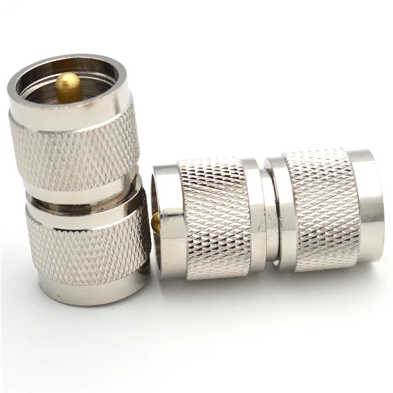 1 Stück UHF PL259 Stecker auf UHF PL-259 Stecker RF-Koaxialadapter Kupfer Langer Gerader Verbinder – Detail 5
