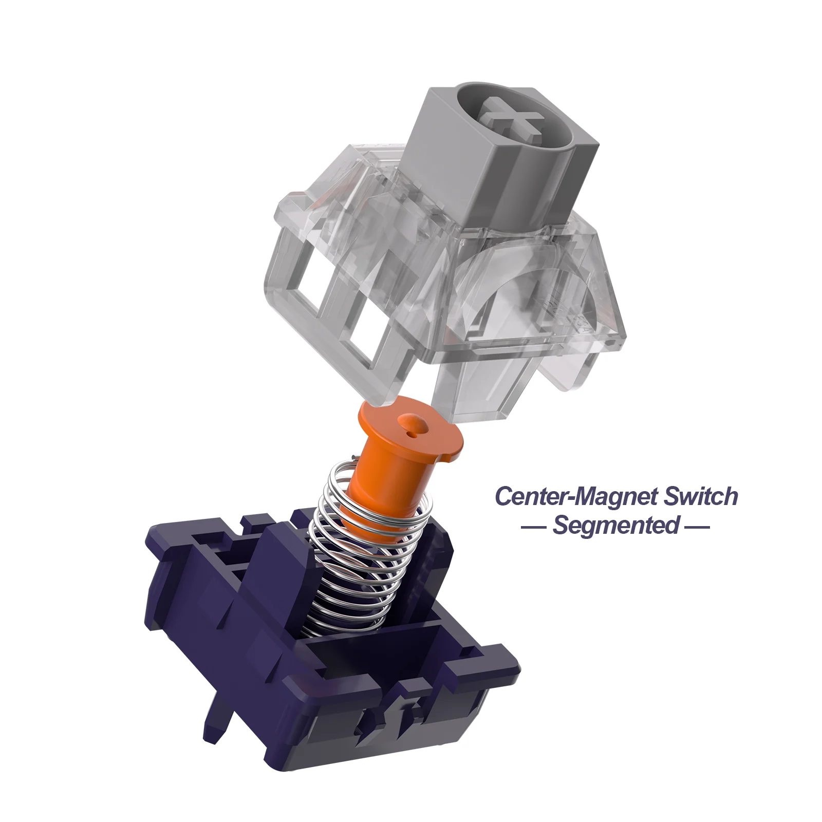 Qian HE Center Magnetic Switch DIY Customized Mechanical Keyboard