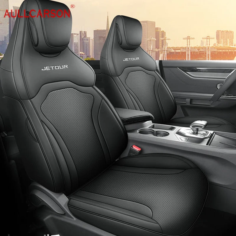 For Chery Jetour Dashing 2023 2024 Leather Car Seat Cover Track Full Style Salon Airbag Compatible Accessories