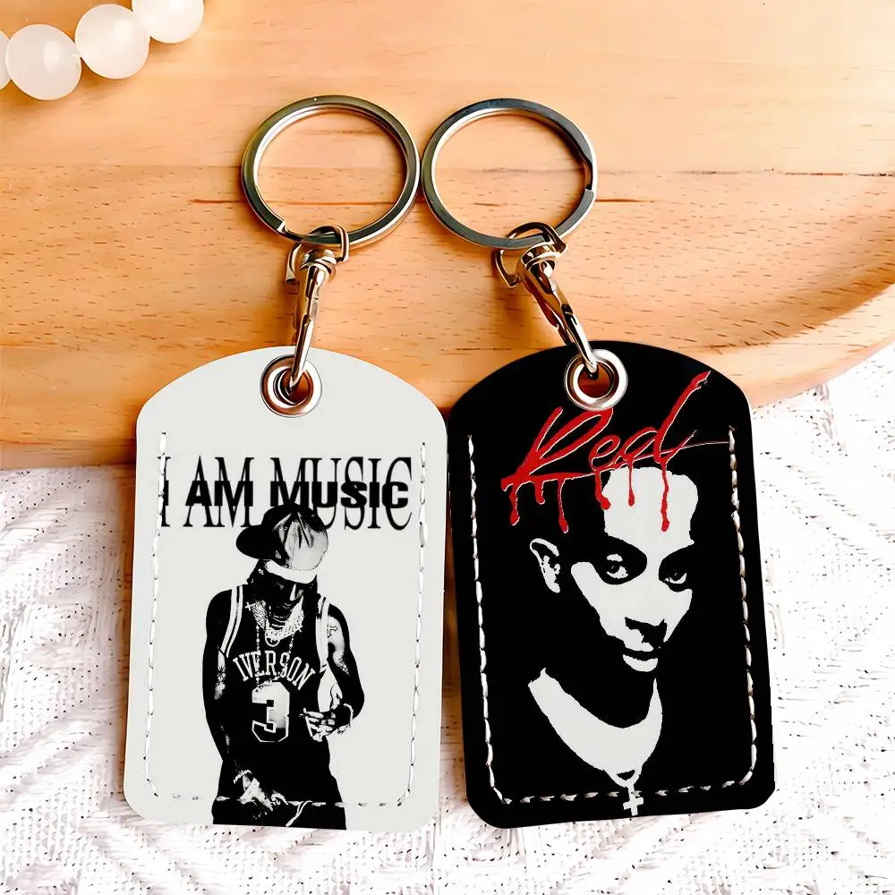 Rapper Playboi Carti Card Holder Keychain Key Ring Door Lock Access Protective Case For Security Gift