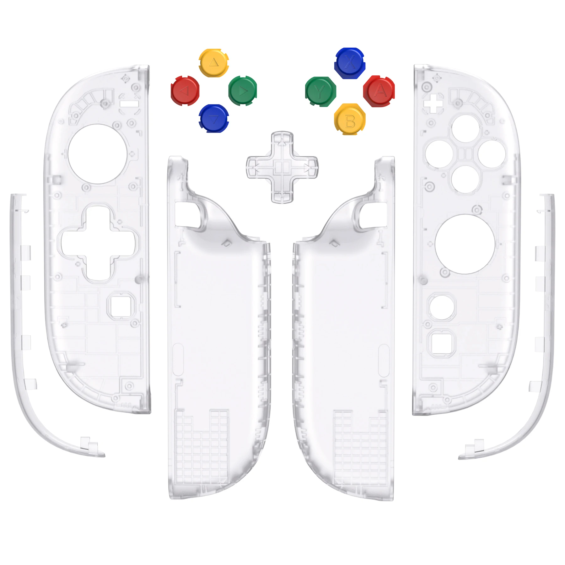 

eXtremeRate Essence Version Replacement Shell (D-Pad Version) w/Buttons for Joycon 2, for Nintendo Switch 2 - Clear