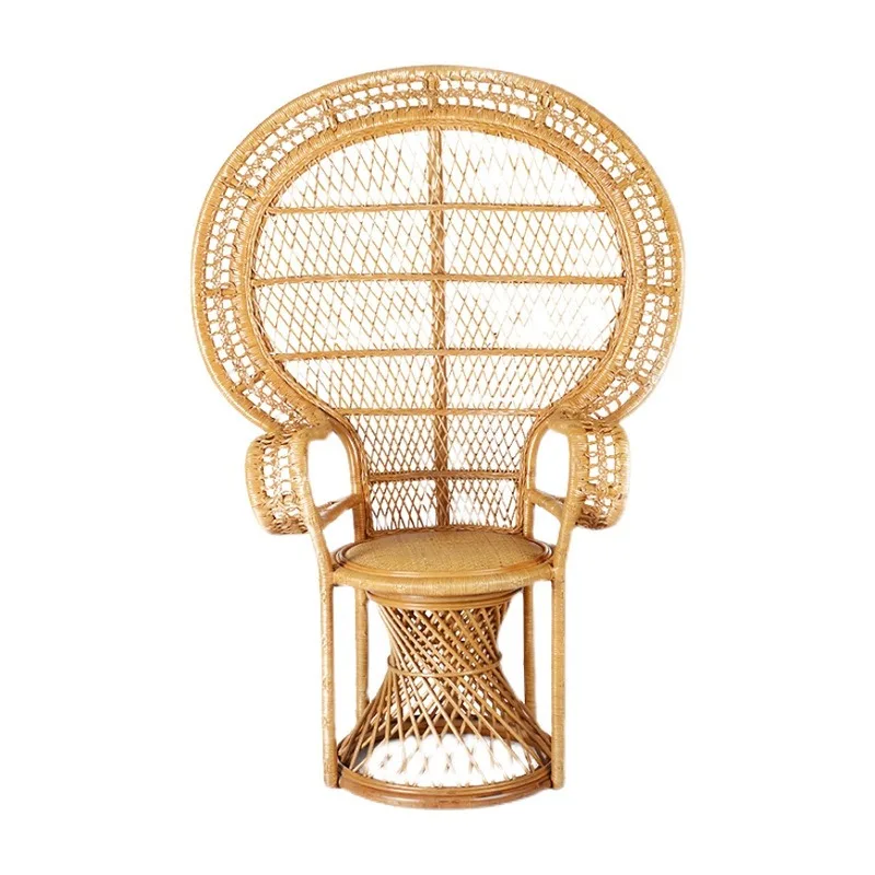Natural vine peacock chair princess chair designer single chair