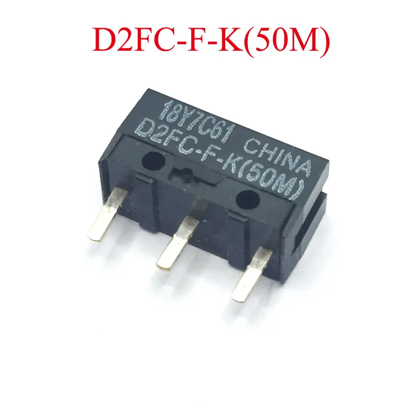 2pcs Mouse Micro Switch Microswitch D2FC-F-K 50m general D2FC-F-7N 10M 20M 50 millions time lifetime