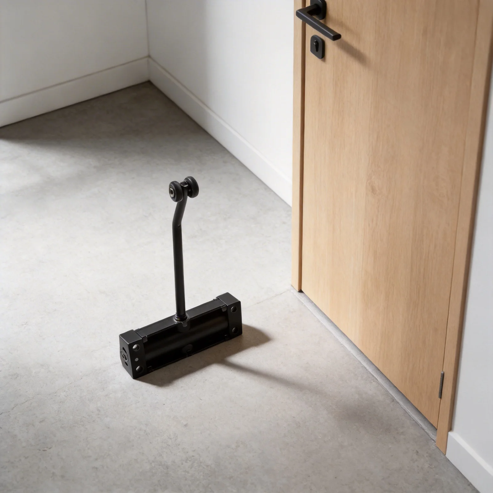 Hydraulic Door Closer with Safety Spring Providing Secure Door Closure and Quiet Operation for Indoor and Outdoor Use