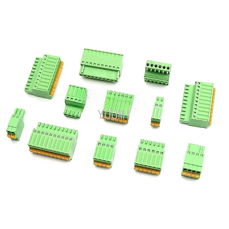 5Pcs KF2EDGKD-2.5 Plug Connector 2P 3P 4P 5P 6P 7P 8P 9P 10P 12P Pitch 2.5mm 125V 4A Pluggable Terminal Block Cable Connector