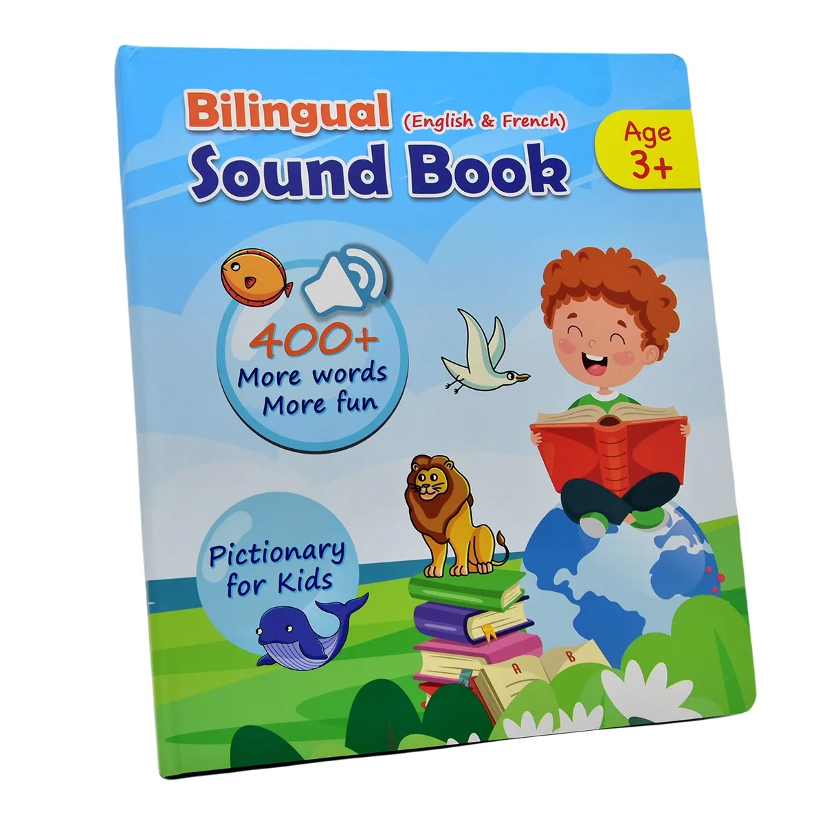 프랑스어 영어 이중 언어 사운드 북 학습기 터치 전자책 프랑스어 영어 어린이 전자책 말하는 교육용 장난감