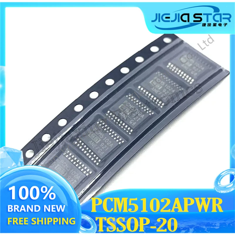 Electronics 2023+ PCM5102APWR PCM5102A SMT TSSOP20 Brand New Original Genuine DAC Decoder Chip 3~10PCS Free Shipping