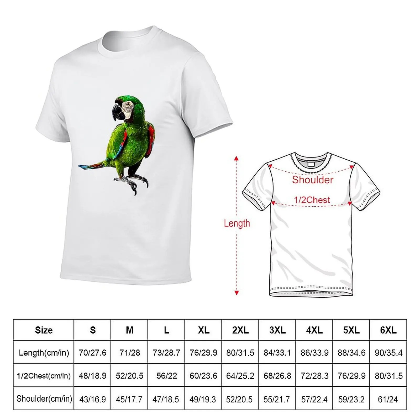 Severe Macaw - Beautiful Chestnut Fronted Macaw Parrot T-Shirt hippie clothes vintage anime shirt workout shirts for men