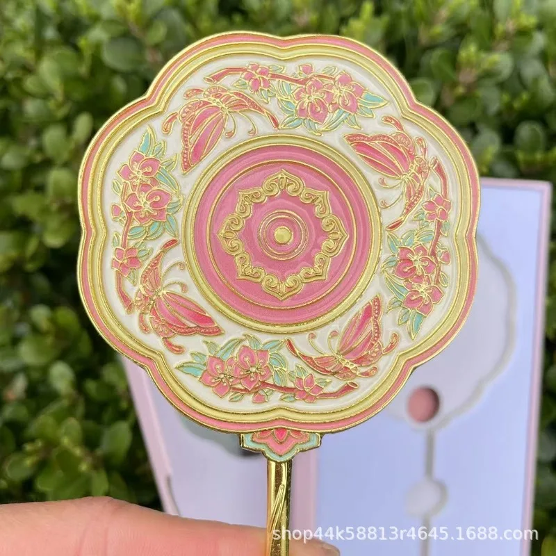 Suitable for Hand-held Cosmetic Mirror Merchandise Metal Tourist Attractions Souvenirs Creative Beautiful Women  Body Mirror