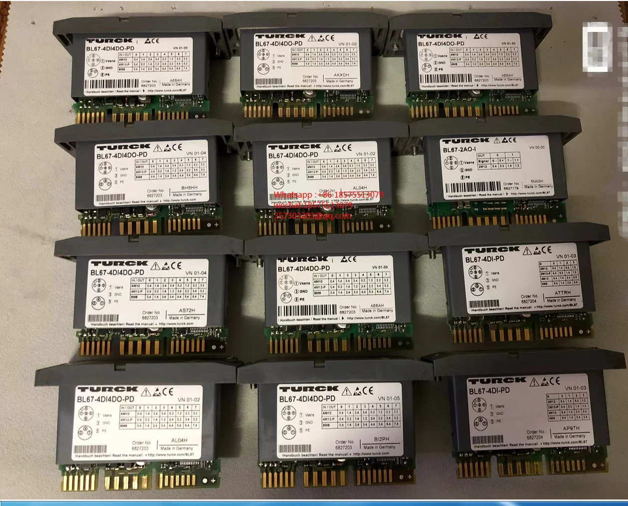 TURCK BL67-4DI4DO-PD BL67-4DI-PD BL67-2AO-1 Modules 1 piece