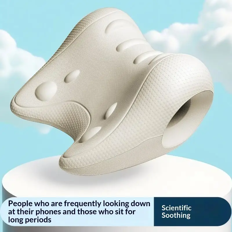 *1Pc C-Shaped Contour Fatigue Relaxation Neck Shoulder Relaxer Cervical Support Massage Pillow Multi-Purpose Acupressure Design - view 5