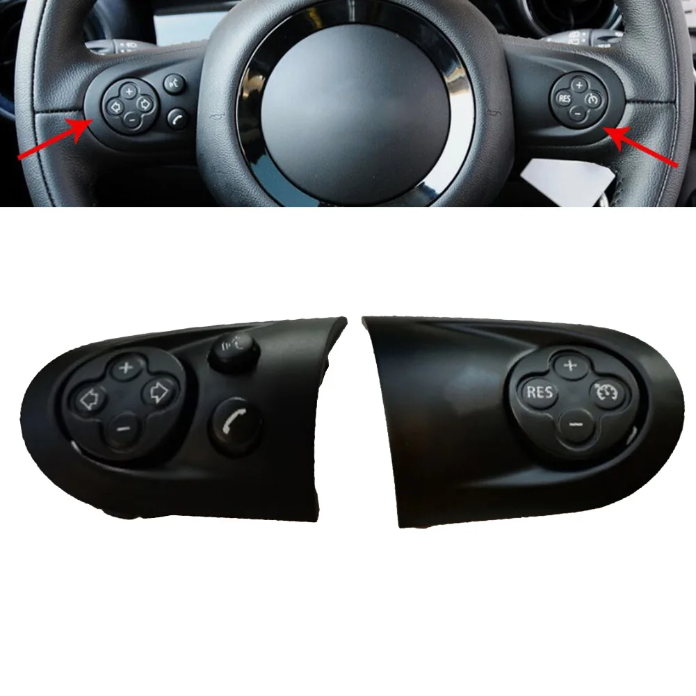 Sturdy Plastic Steering Wheel Multifunction Control Switch Cover for MINI For Cooper R55 R56 Enjoy Smooth Control