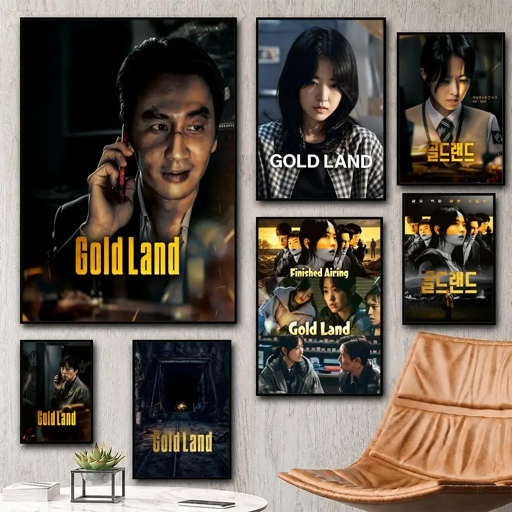 Modern Aesthetic Wall Art Poster movie Gold Gamble Poster for Bedroom Dorm Room Home Decor Large Wall Picture Print