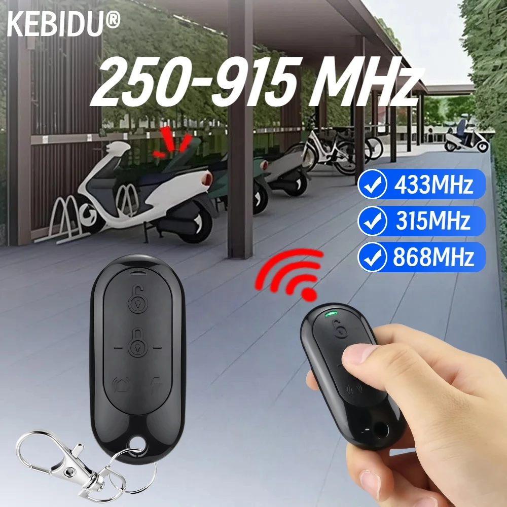 Multi Frequency Remote Control Duplicator 250-915MHz Fixed Code 433MHZ 315mhz 868Mhz Garage Gate Controller Handheld Transmitter