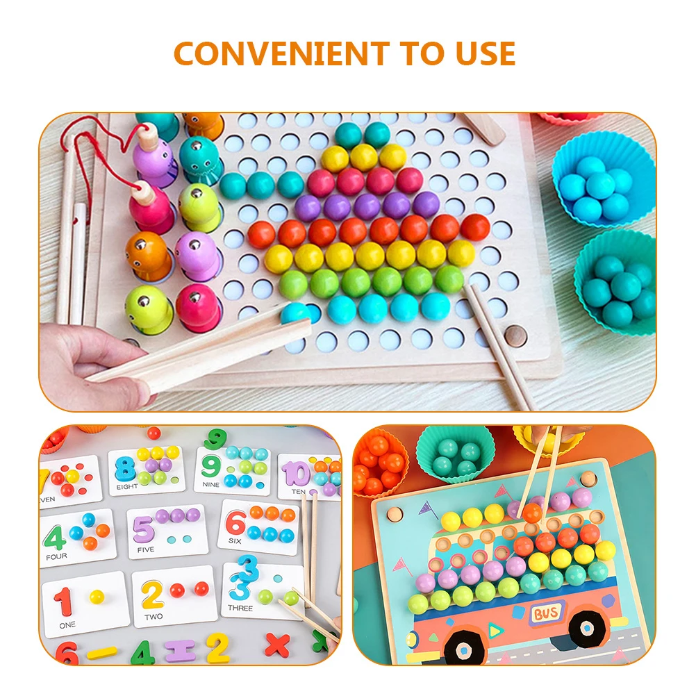 

Toddler Clip Teaching Aids Toys for Toddlers Fine Motor Skills Sensory Wooden Child