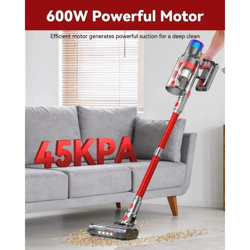 Cordless Vacuum Cleaner  Self-Standing Stick Vacuum  Anti-Tangle Wireless HandheldVacuum Cleaners