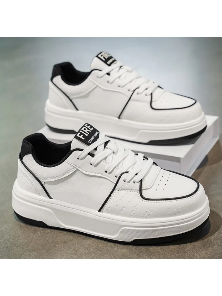 

Breathable White Shoes Comfortable Breath Anti Slip Footwear New Men's Casual Shoes Thick Bottom Wear Male Sneakers