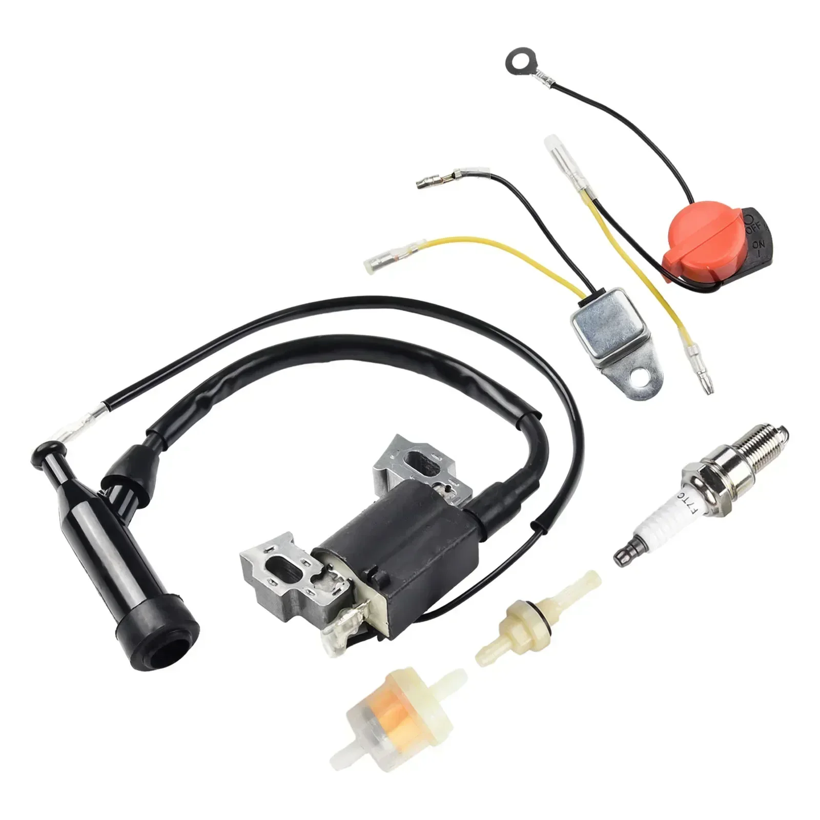 

Magneto For Honda GX200 GX110 GX140 5.5HP 6.5HP Parts Spark Plug Ignition coil kit Engine 30500-ZE1-013 Practical