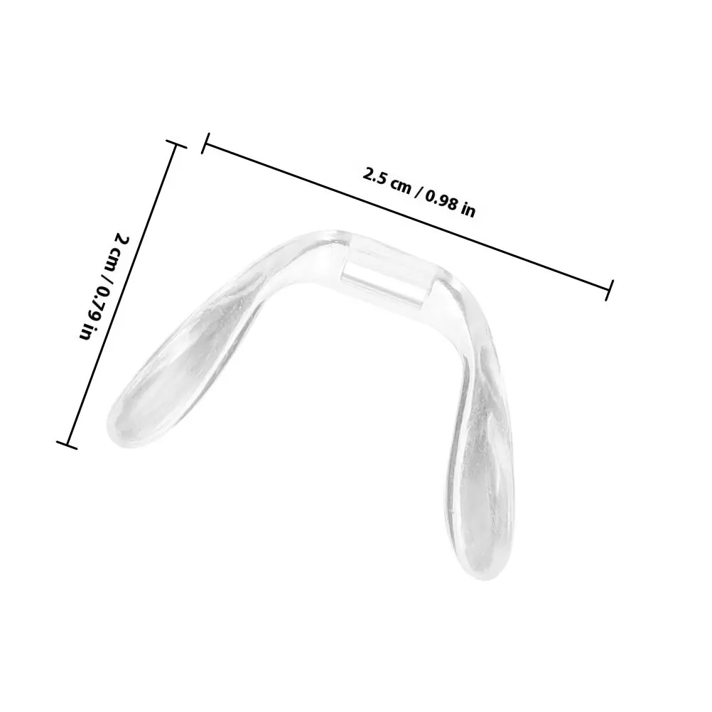 6Pcs Replaceable Plastic Nose Pads for Glasses Comfortable Eyeglass Nose Supports Nonslip Pads Suitable for Optical and