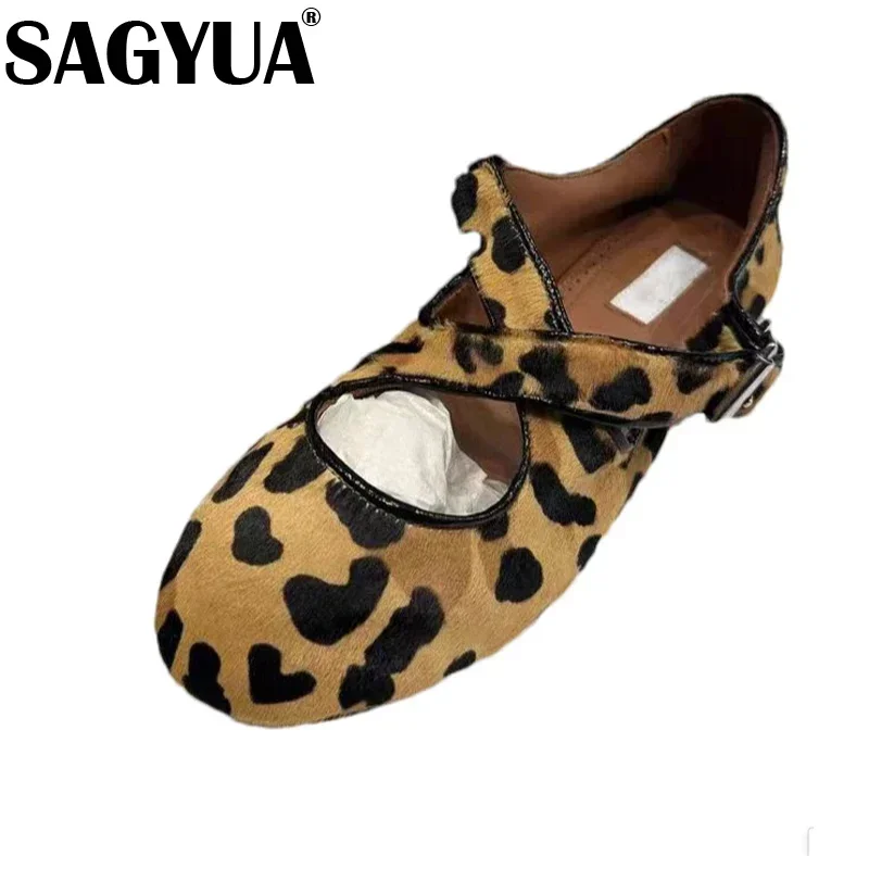 Leopard Flats Casual Shoes Women Ballet Dance Designer Suede Shallow Sneaker Sandals Autumn New Woman Trend Dress Zapatos Mujer